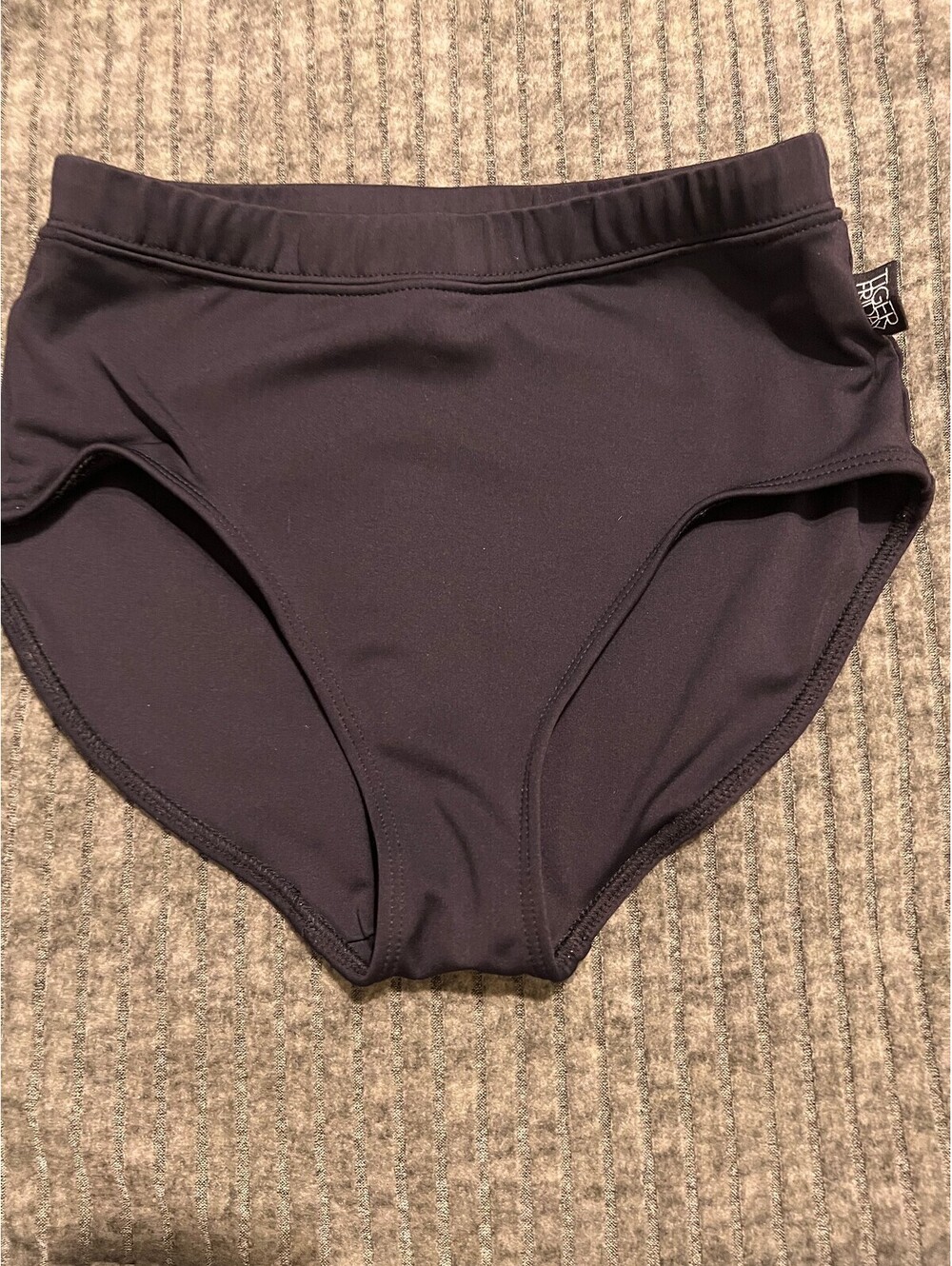 Tiger Friday Black Dance Briefs Adult Medium High Waist Dancewear